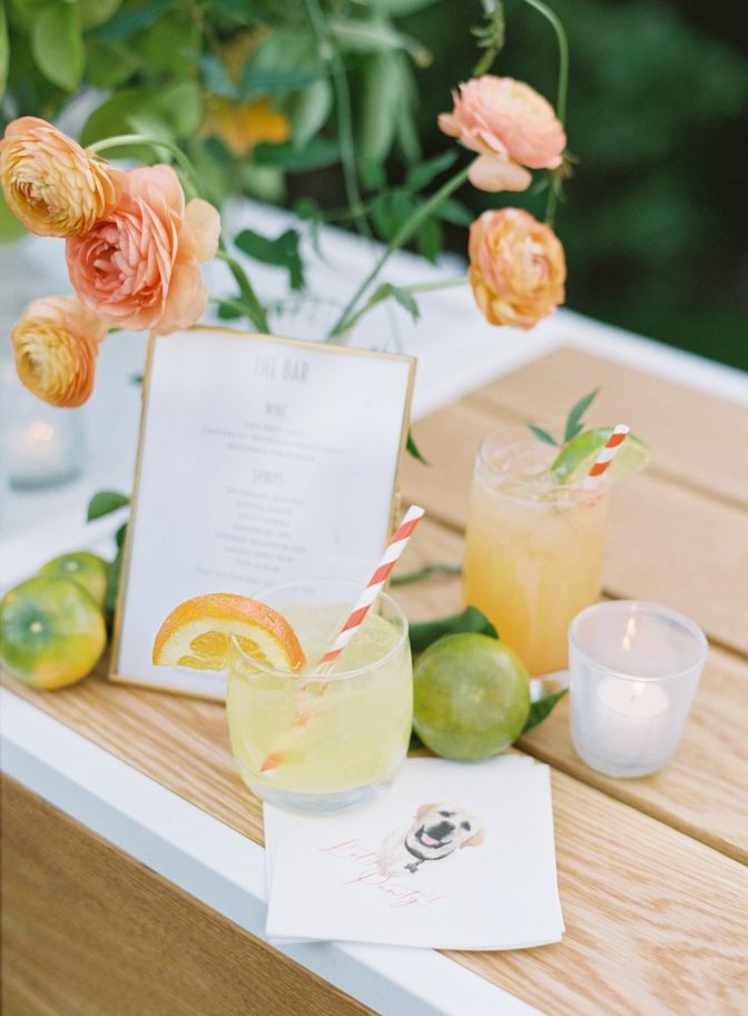luxury signature wedding cocktail