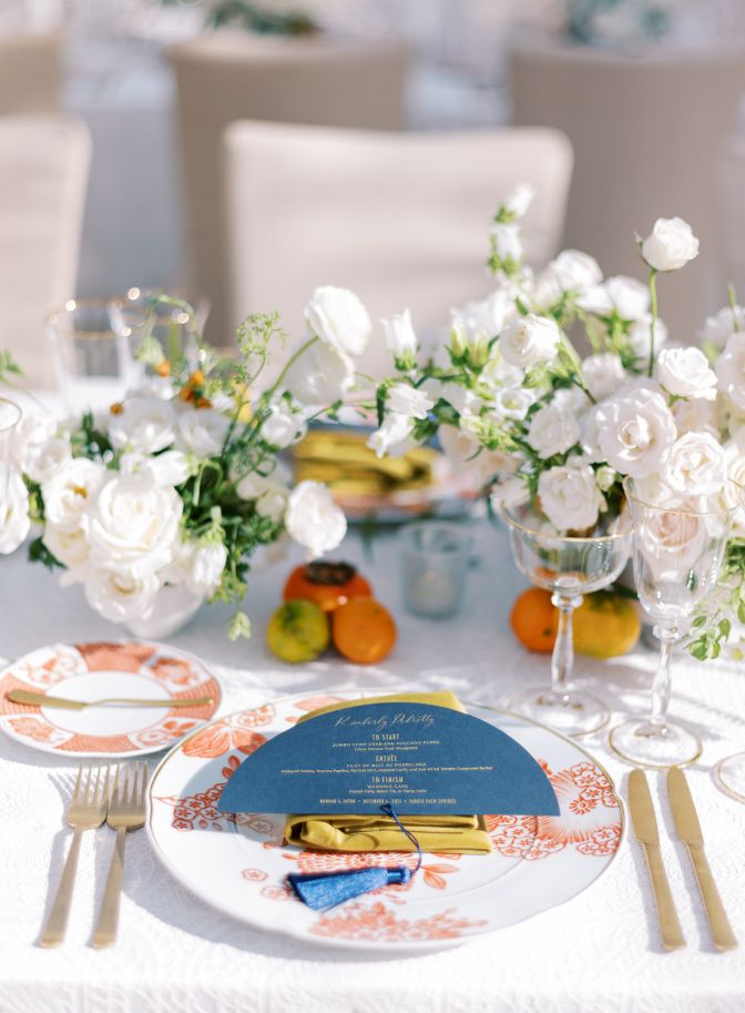 wedding modern table set