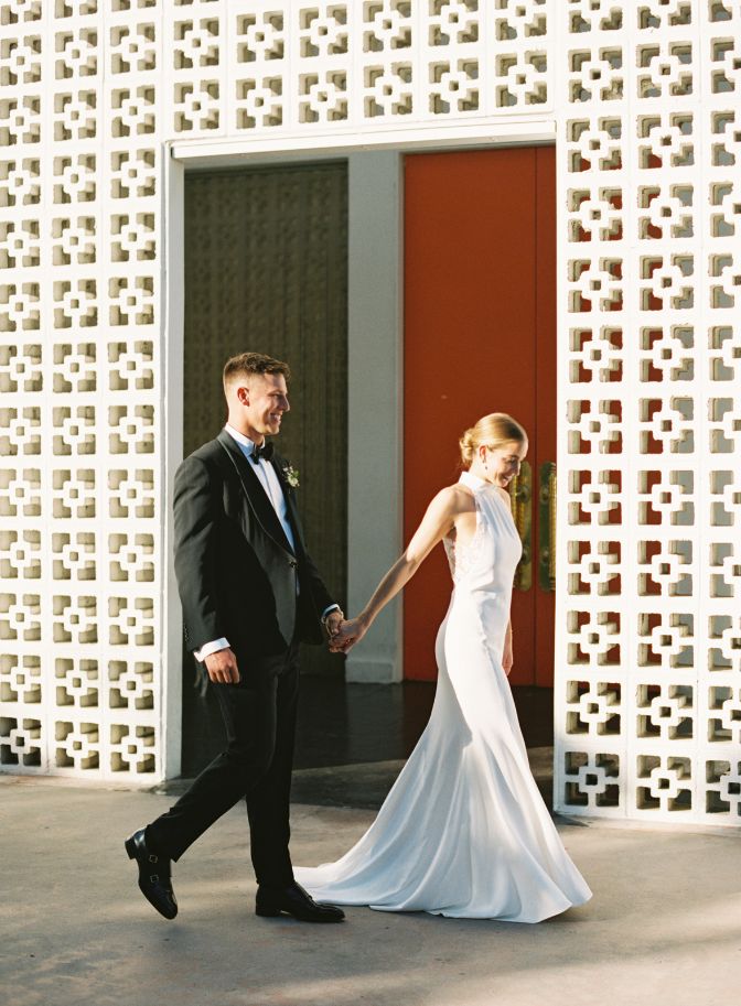 Seattle Mariners Player Jake Lamb and Hannah destination wedding at Parker Palm Springs