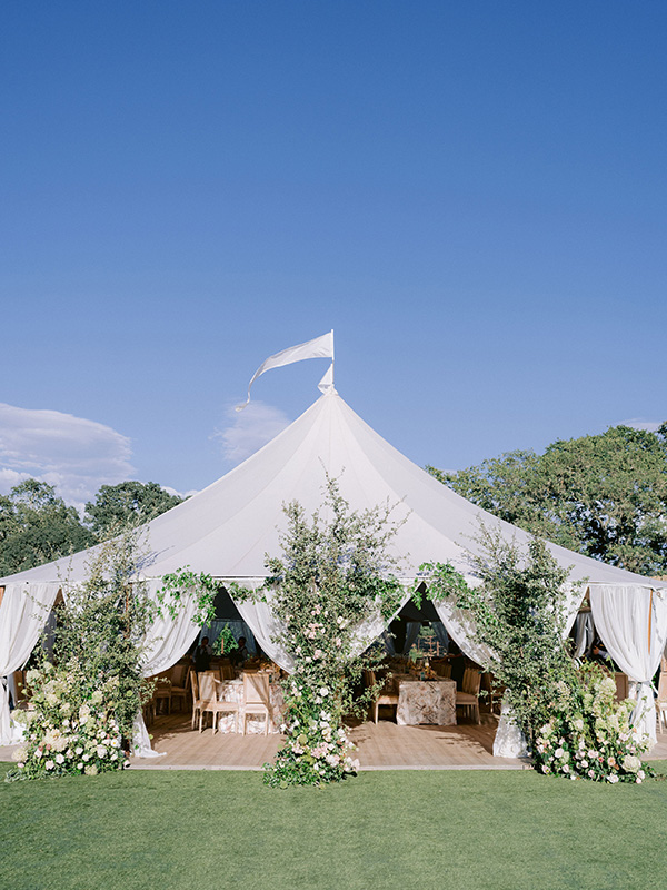 A romantic tented wedding at the Montage Healdsburg
